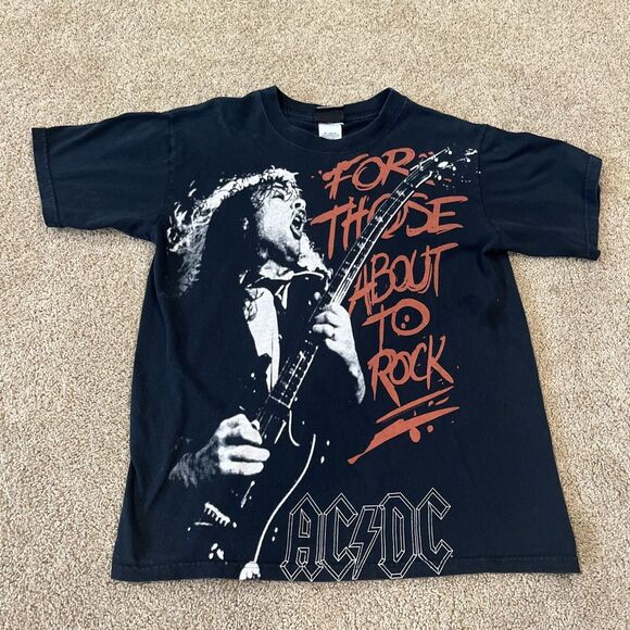 Liquid Blue Other - Liquid Blue AC/DC For Those About  Rock T-Shirt‎ Men's M Tee Black Vintage